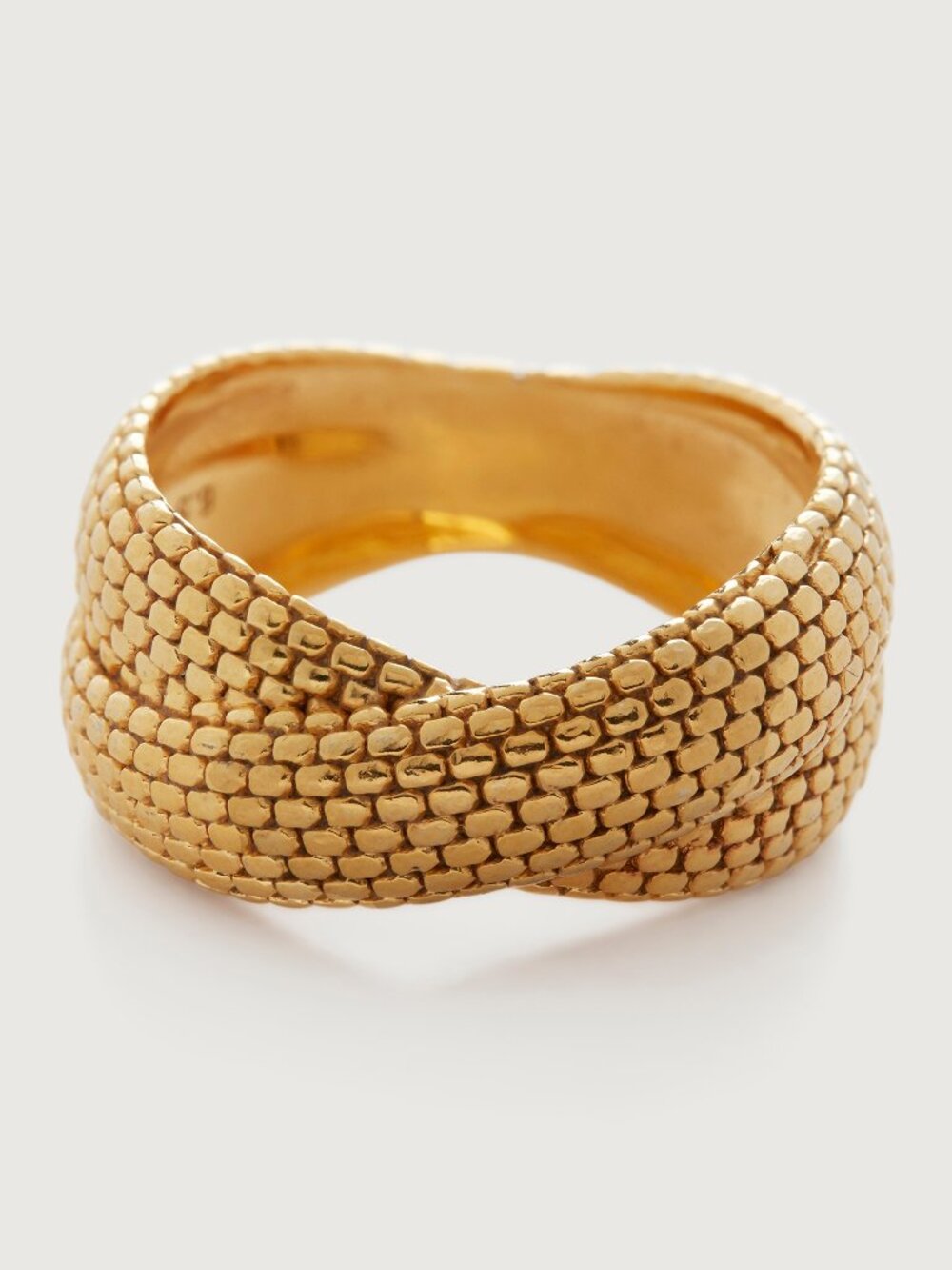 Monica Vinader - Heirloom Woven Crossover Ring (size 6)